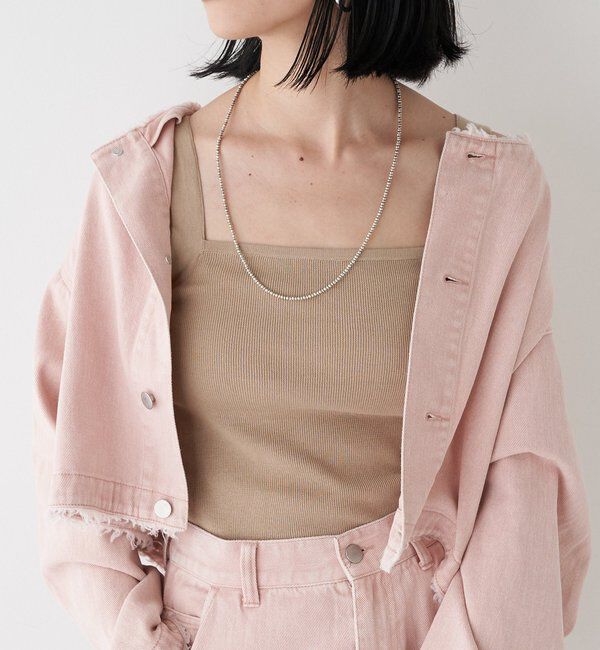  「総針ニットキャミソール」|ニット・セーター|