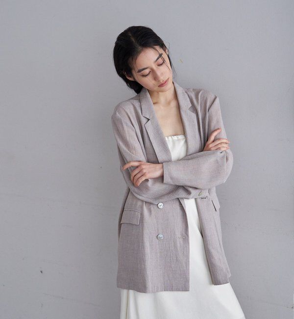  「シアーウォッシャブルジャケット」|テーラードジャケット|