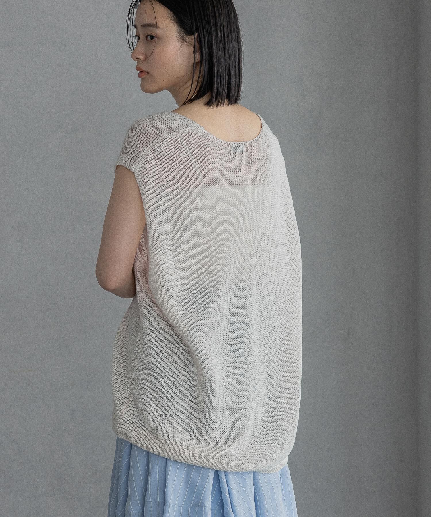 A part by 「ペーパーユルニットノースリーブ」|ニット・セーター|