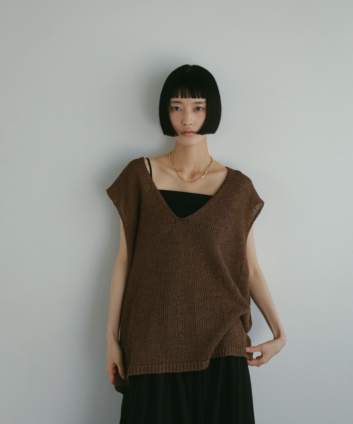 A part by 「ペーパーユルニットノースリーブ」|ニット・セーター|