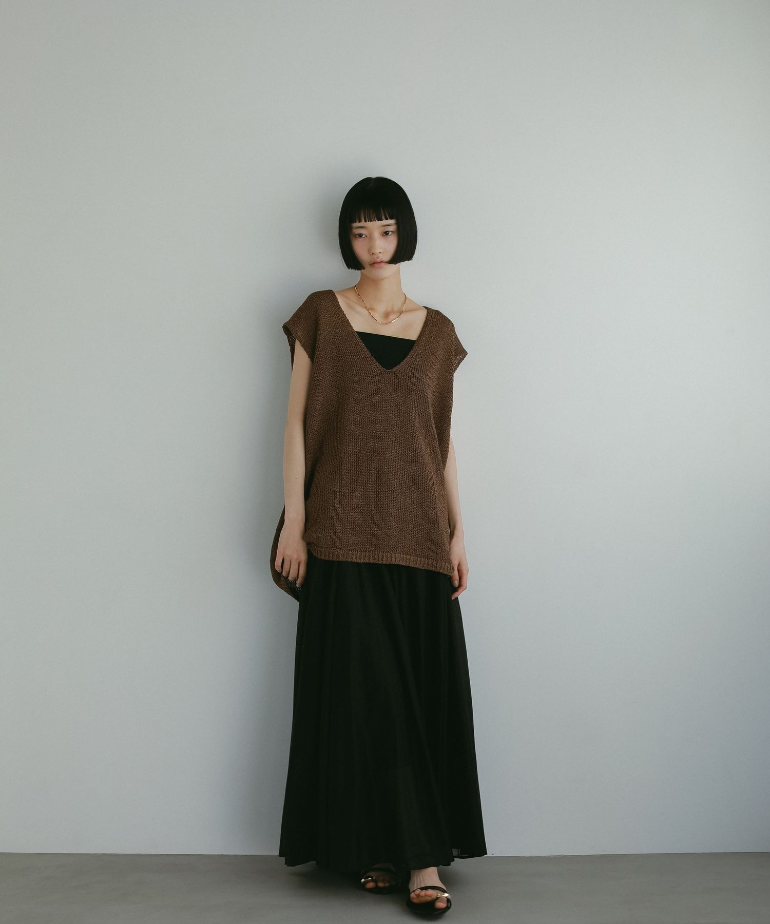 A part by 「ペーパーユルニットノースリーブ」|ニット・セーター|