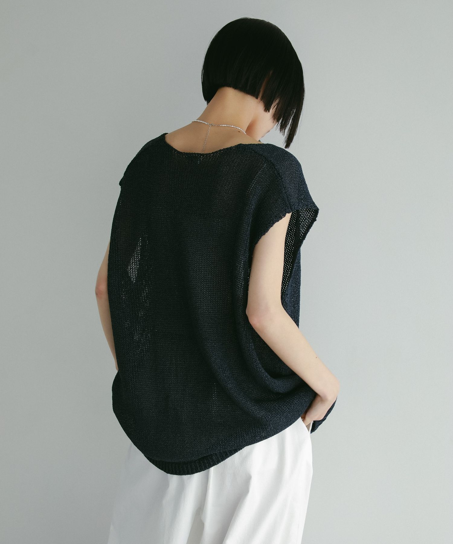 A part by 「ペーパーユルニットノースリーブ」|ニット・セーター|