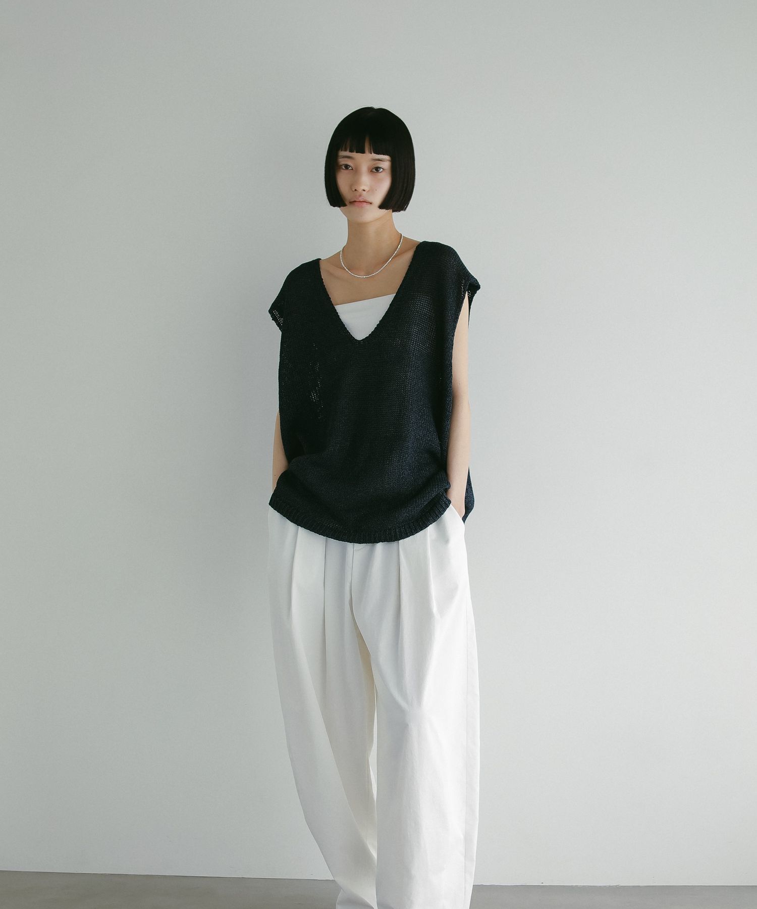 A part by 「ペーパーユルニットノースリーブ」|ニット・セーター|