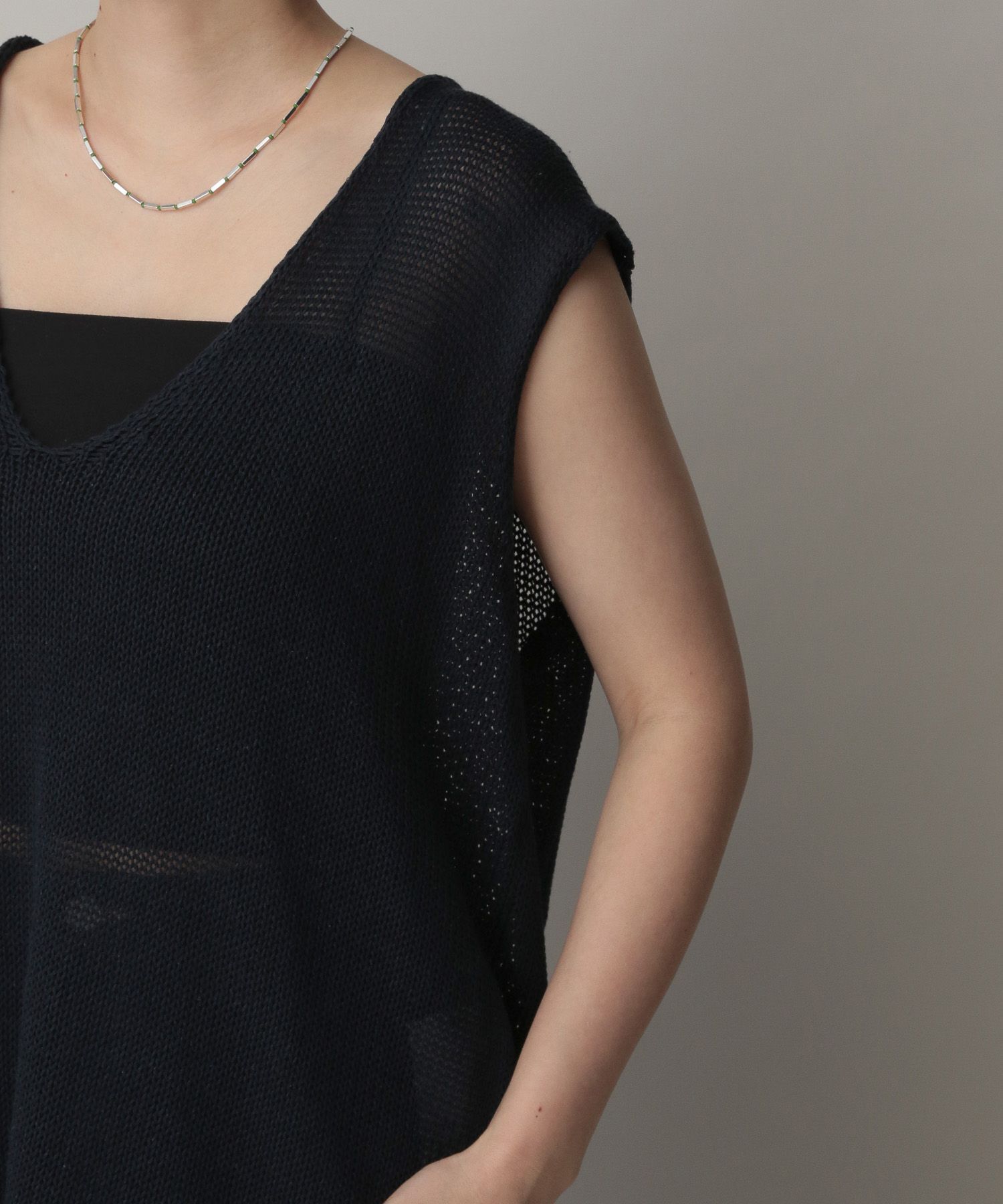 A part by 「ペーパーユルニットノースリーブ」|ニット・セーター|