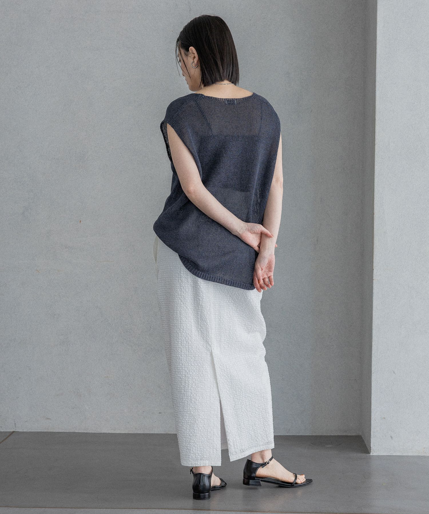 A part by 「ペーパーユルニットノースリーブ」|ニット・セーター|