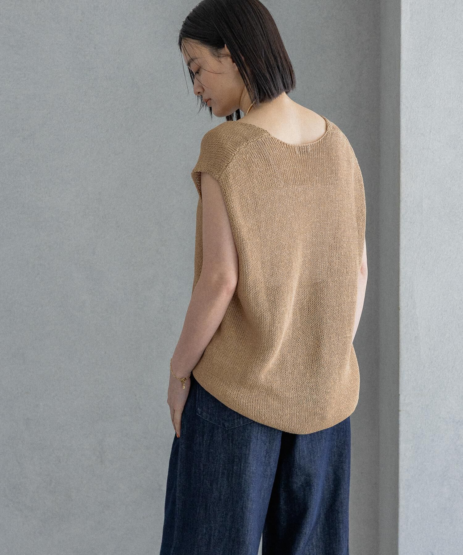 A part by 「ペーパーユルニットノースリーブ」|ニット・セーター|