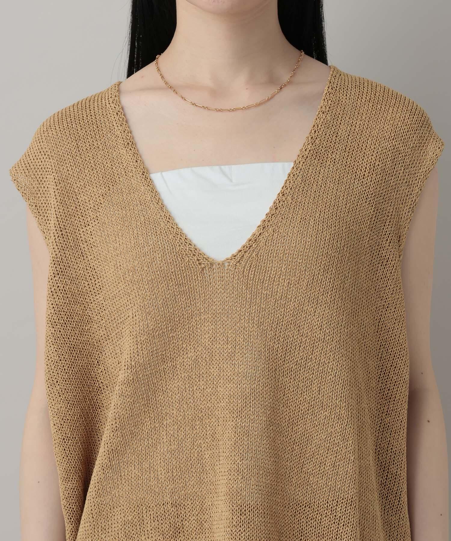 A part by 「ペーパーユルニットノースリーブ」|ニット・セーター|