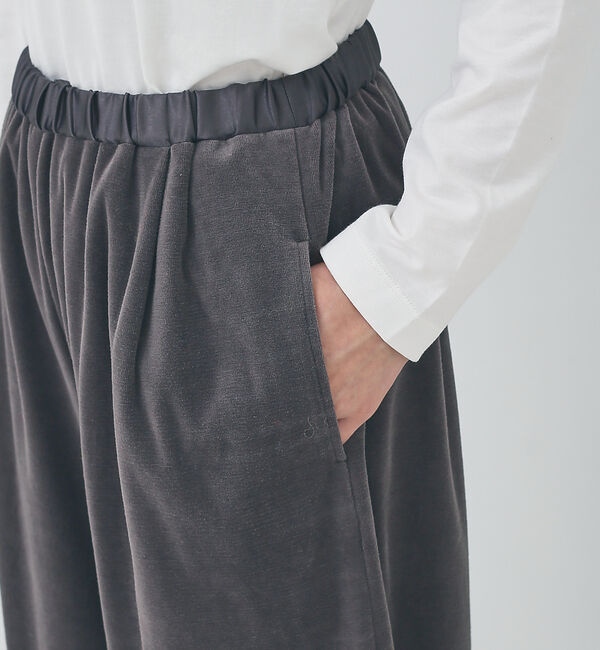 collex「【手洗い可能】ベロアセミワイドパンツ」|その他|