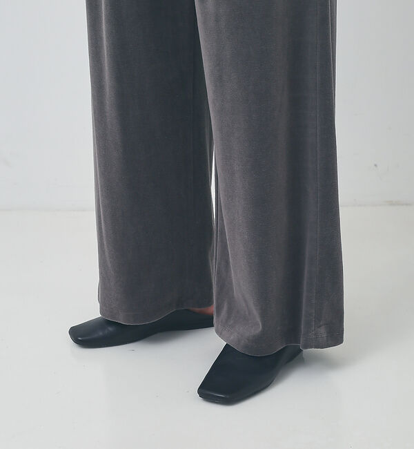 collex「【手洗い可能】ベロアセミワイドパンツ」|その他|