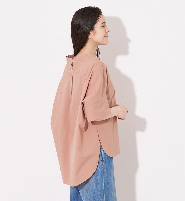 collex「オフスタンドカラーコットンブラウス」|シャツ・ブラウス|
