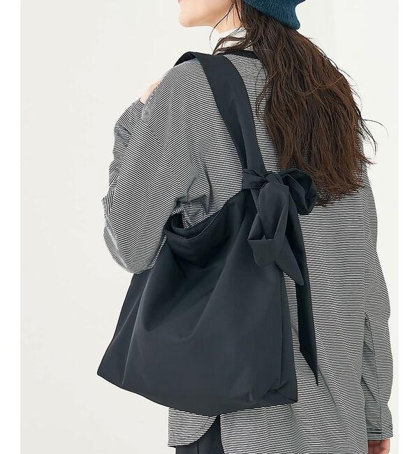 collex「【WEB限定】リボンワンハンドルバッグ」|トートバッグ|ブラック