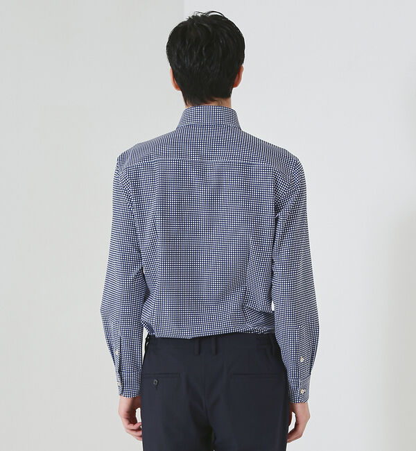 ABAHOUSE「【FLEX SHIRTS】ドライモーメント ギンガムチェックシャツ」|シャツ・ブラウス|