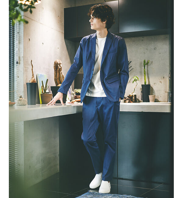 ABAHOUSE「【セットアップ対応】COOL DRYMAX イージー スラックス」|スラックス|