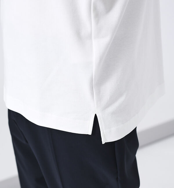 ABAHOUSE「【フロントスリット】タートルネック 長袖Tシャツ」|Tシャツ・カットソー|