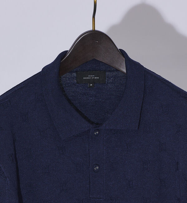 ABAHOUSE「【レーヨン&times;ラミー】ニットポロシャツ」|ポロシャツ|