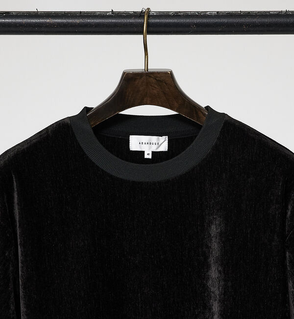 ABAHOUSE「【フリースタッチ】クラッシュベロア ロンT」|Tシャツ・カットソー|