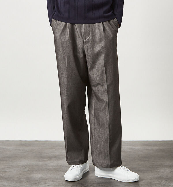 ABAHOUSE「デニムライク ワイドストレート スラックス / ワイドパンツ」|その他|