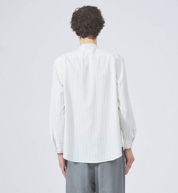 ABAHOUSE「【選べる】バンドカラー / レギュラーカラー ストライプシャツ」|シャツ・ブラウス|