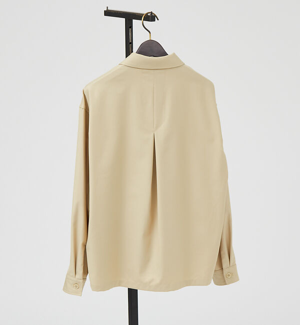 ABAHOUSE「インバーテッドプリーツ シャツブルゾン」|ブルゾン・スタジャン|