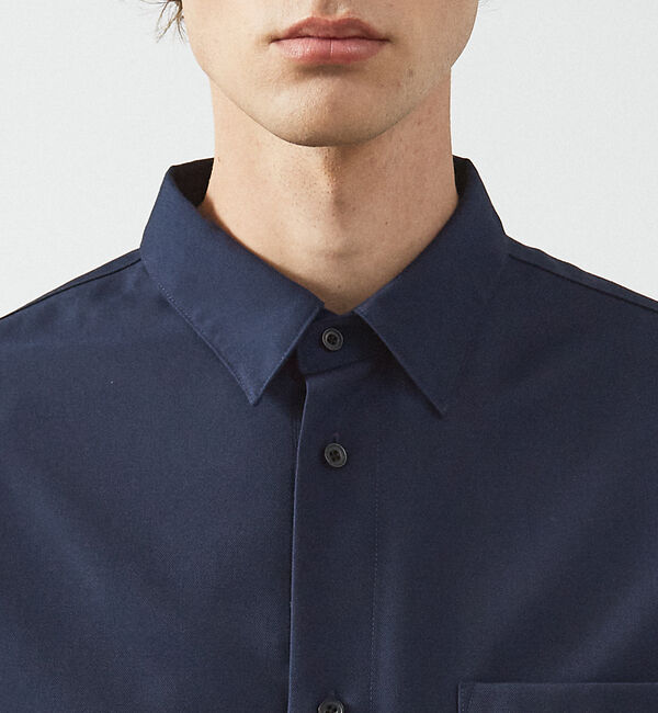 ABAHOUSE「インバーテッドプリーツ シャツブルゾン」|ブルゾン・スタジャン|