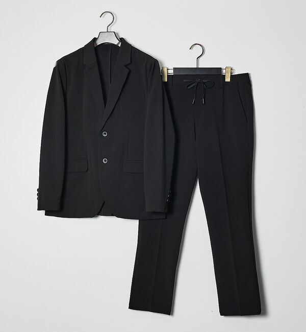 ABAHOUSE「【SMART CLOSET / WEB限定】ハイゲージ ポンチ セットアップ/ス」|スーツ|ブラック