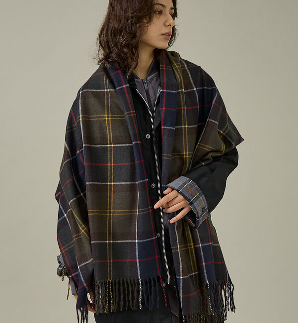 ABAHOUSE「【Barbour / バブアー】HAILESTARTAN SCARF / ヘイル」|マフラー|グリーン系その他1