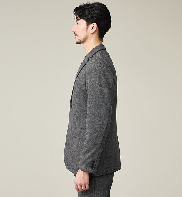 ABAHOUSE「【上下2点SET/WEB限定】ヘリンボーン ジャガード ニットセットアップ /」|スーツ|