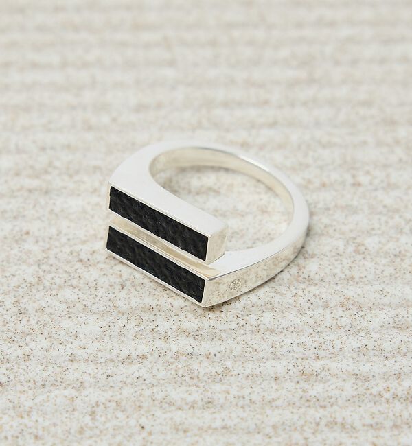 ABAHOUSE「【UNISEX】SIGNET SPLIT RING / シグネットスプリット リ」|リング|