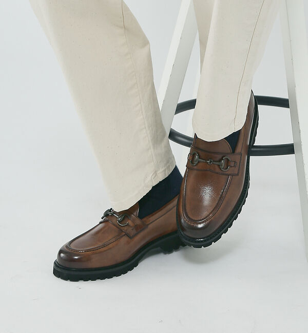 alfredoBANNISTER「【WEB限定】 軽量ソール使用 ビット ローファー/モカシン」|ローファー|