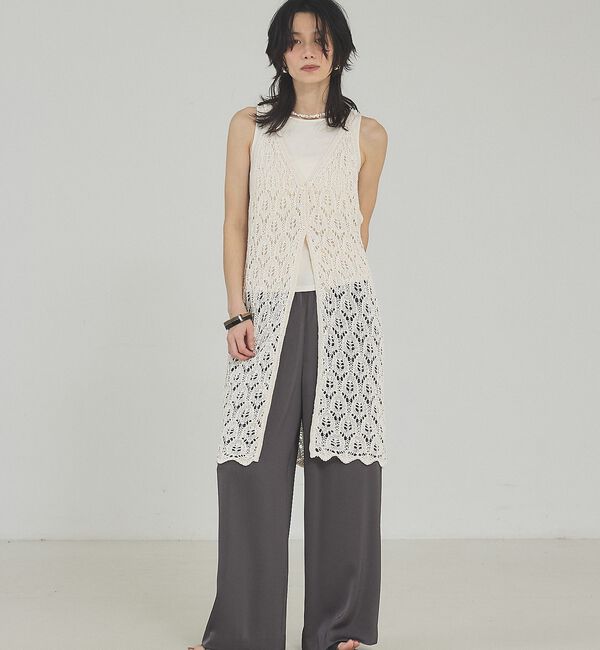 qualite「ラメテレコタンク」|キャミソール|