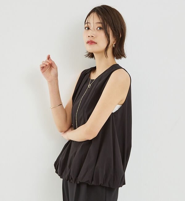 abahouse mavie「ノースリバルーンブラウス」|シャツ・ブラウス|