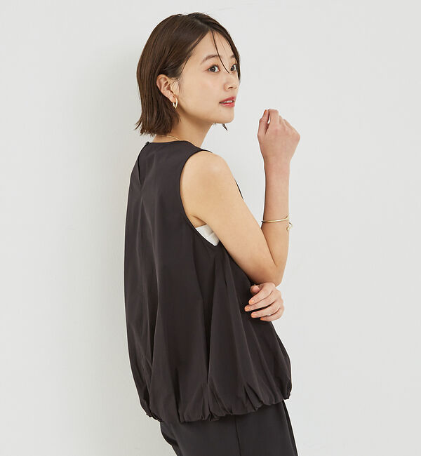 abahouse mavie「ノースリバルーンブラウス」|シャツ・ブラウス|