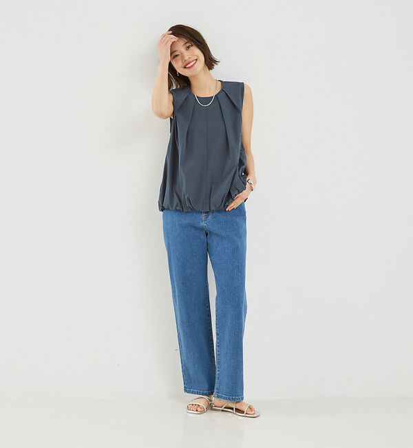 abahouse mavie「ノースリバルーンブラウス」|シャツ・ブラウス|