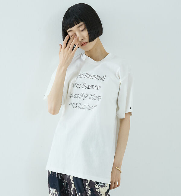 NOMINE「【ユニセックス】刺繍 ロゴ Tシャツ」|Tシャツ・カットソー|