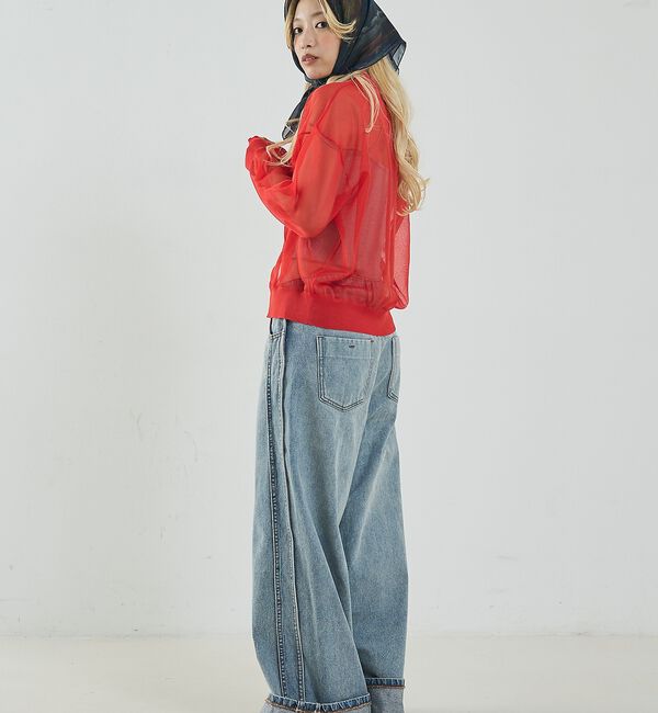 NOMINE「ジャガード シアー ニット カーディガン【予約】」|カーディガン|