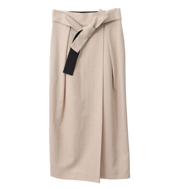 TIARA「リボンベルトタックラップスカート（セットアップ可）」|スカート|