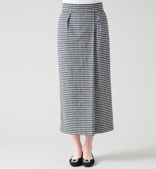TIARA「リボンベルトタックラップスカート（セットアップ可）」|スカート|ギンガム