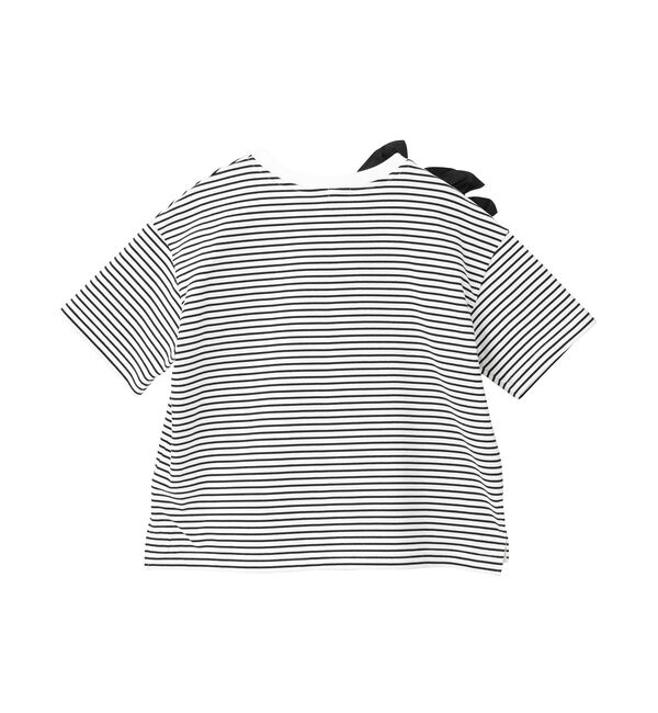 TIARA「ショルダーリボンTシャツ」|Tシャツ・カットソー|