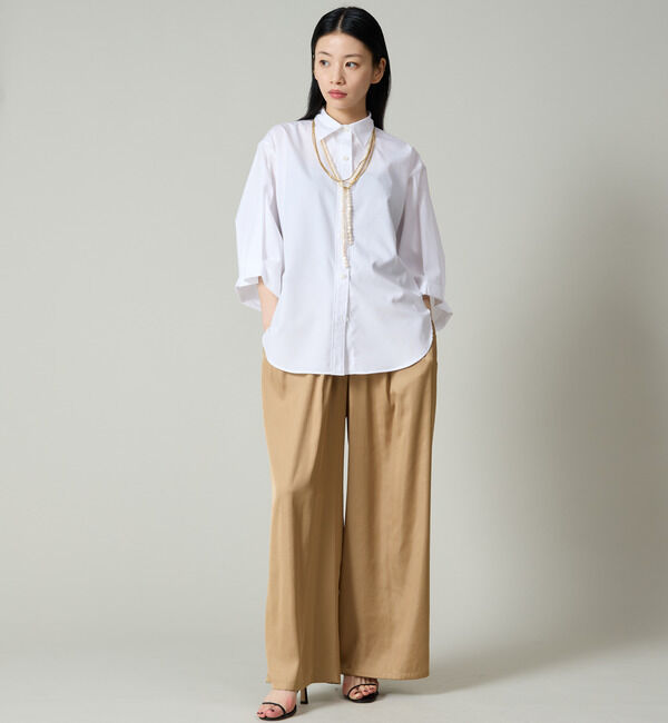 Liesse「袖タックワイドシャツ」|シャツ・ブラウス|
