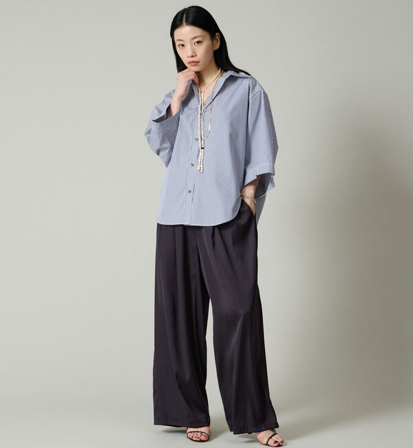 Liesse「袖タックワイドシャツ」|シャツ・ブラウス|