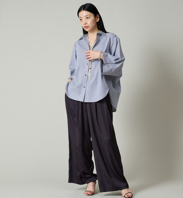 Liesse「袖タックワイドシャツ」|シャツ・ブラウス|