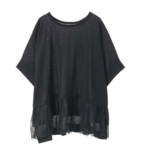 Liesse「レースコンビワイドニット」|ニット・セーター|