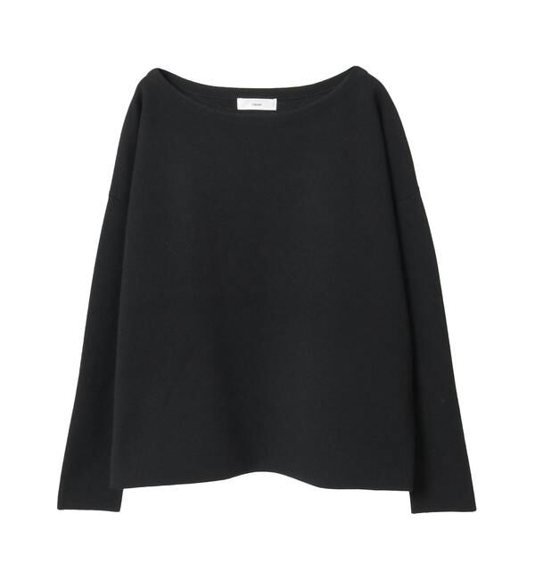 Liesse「ハーフミラノリブニットトップス」|ニット・セーター|ブラック