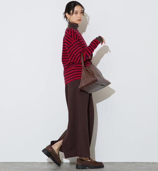 Liesse「ハーフミラノリブニットトップス」|ニット・セーター|