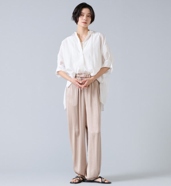 Liesse「オーガニックコットンワイドシャツ」|シャツ・ブラウス|