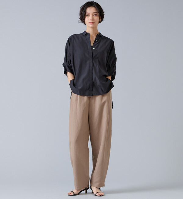 Liesse「オーガニックコットンワイドシャツ」|シャツ・ブラウス|