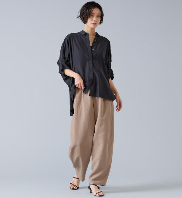 Liesse「オーガニックコットンワイドシャツ」|シャツ・ブラウス|