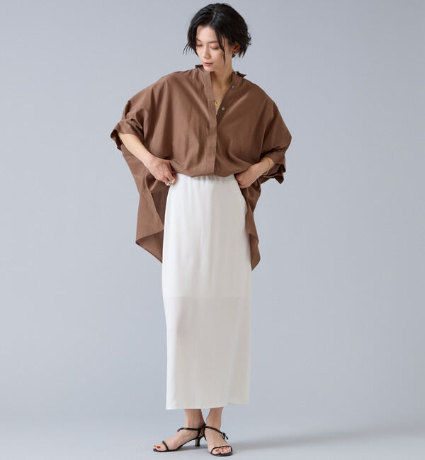 Liesse「オーガニックコットンワイドシャツ」|シャツ・ブラウス|