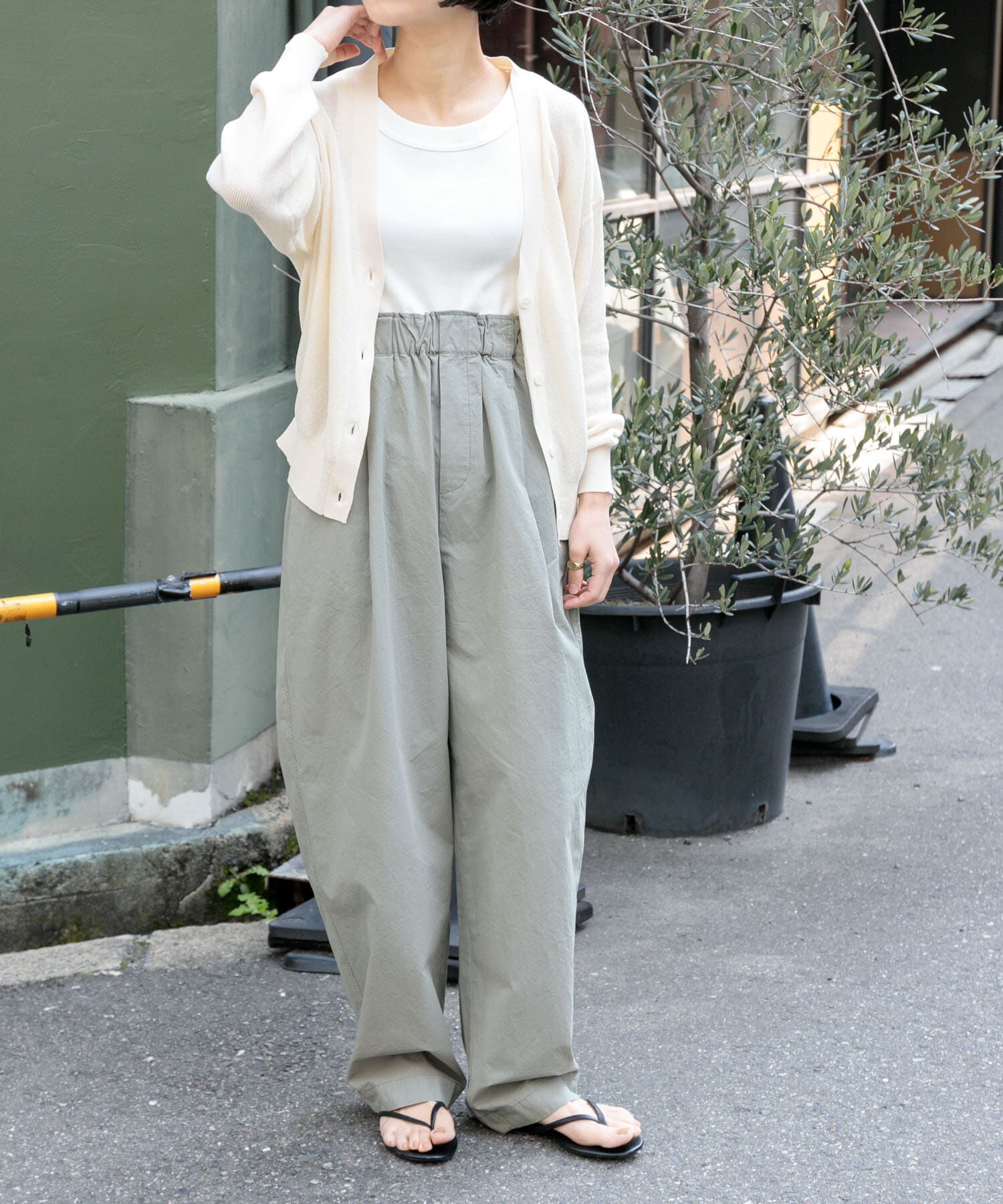 URBAN RESEARCH DOORS「FORK&SPOON　ペーパーニットカーディガン」|カーディガン|