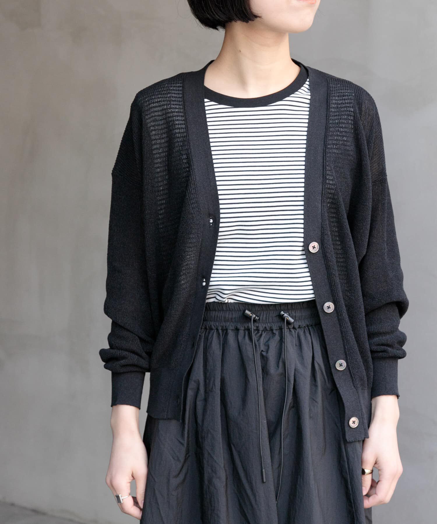 URBAN RESEARCH DOORS「FORK&SPOON　ペーパーニットカーディガン」|カーディガン|